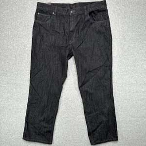 Joseph A‎ Bank Mens Black Modern Style Tailored Fit Denim Jeans Size 40x29 NEW